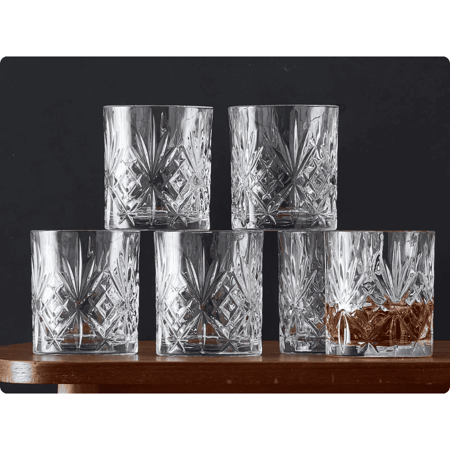 Lyngby Glas Whisky 31 cl 6 stk, Melodia